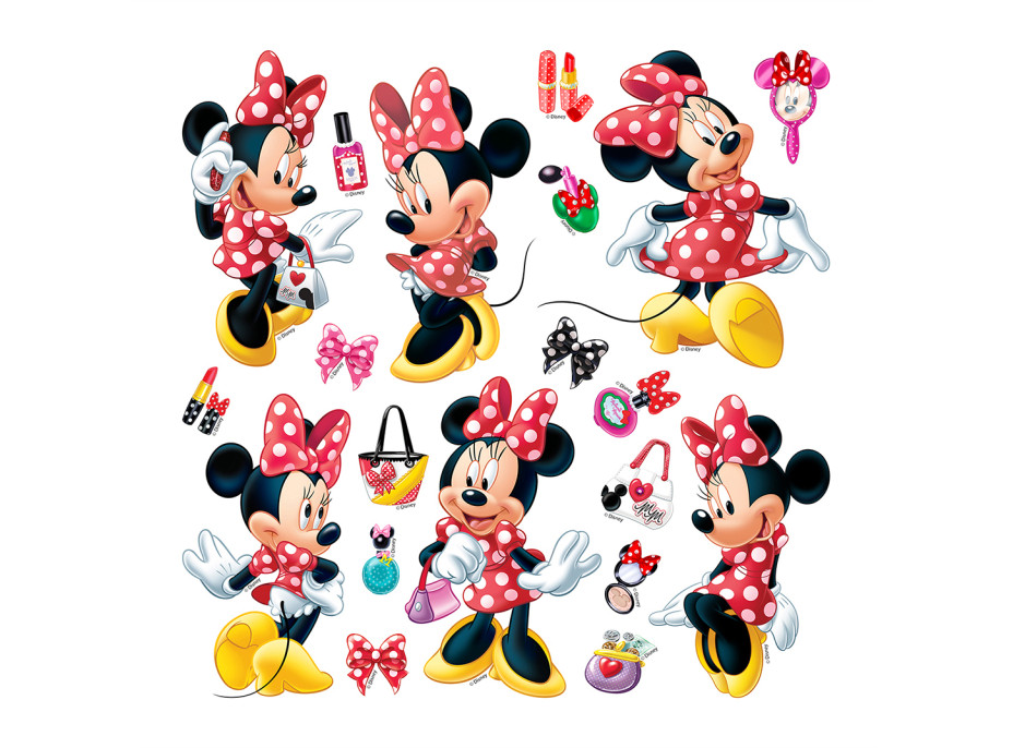 Dětská samolepka na zeď - DISNEY - Minnie pózuje - 30x30 cm