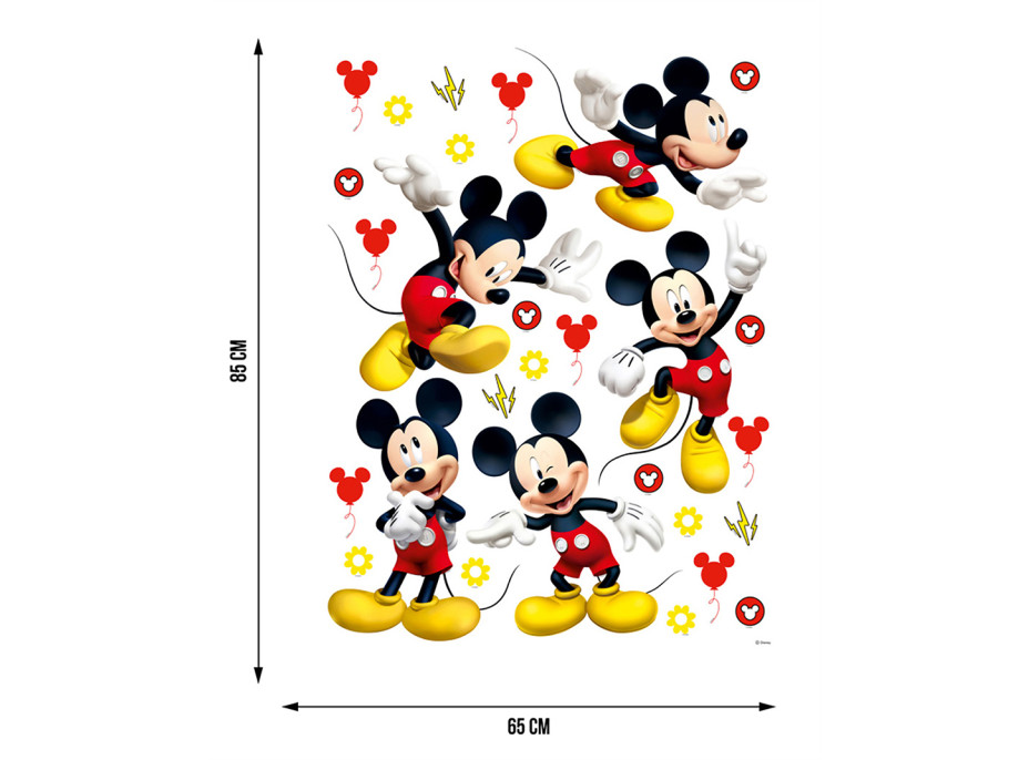 Dětská samolepka na zeď - DISNEY - Mickey pózuje - 65x85 cm