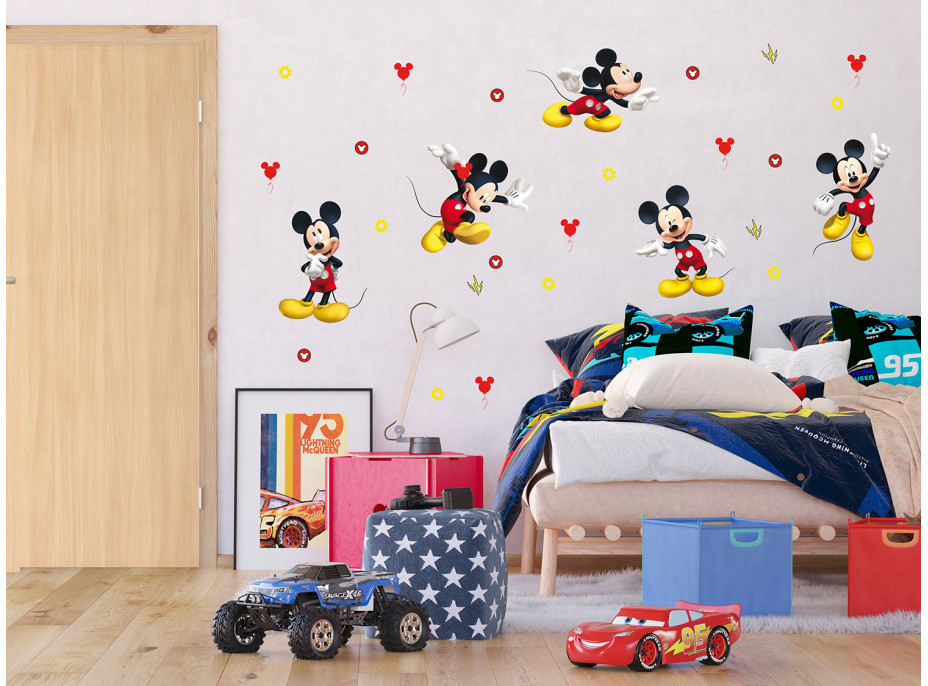 Dětská samolepka na zeď - DISNEY - Mickey pózuje - 65x85 cm