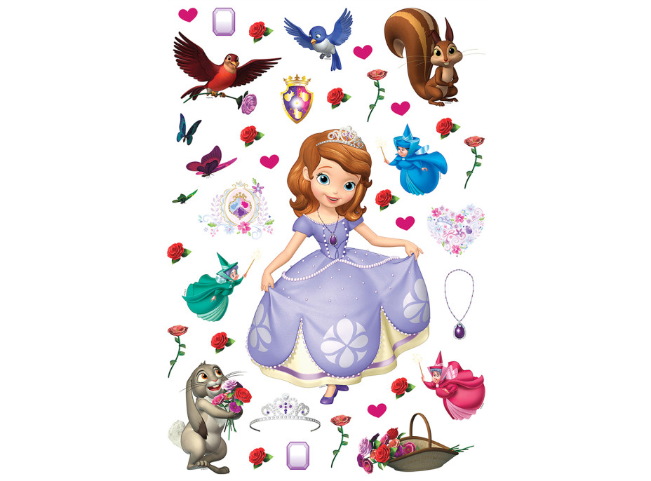 Dětská samolepka na zeď - DISNEY - Sofie První - 42,5x65 cm