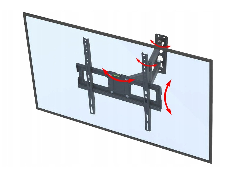 Elektrický otočný držák TV do zdi - 23"-70" - VESA úchyt - 5-40 cm