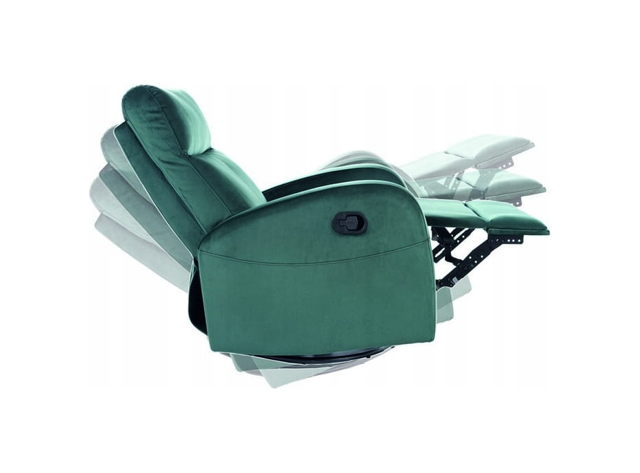 Rozkládací křeslo ZEUS - velvet šedé