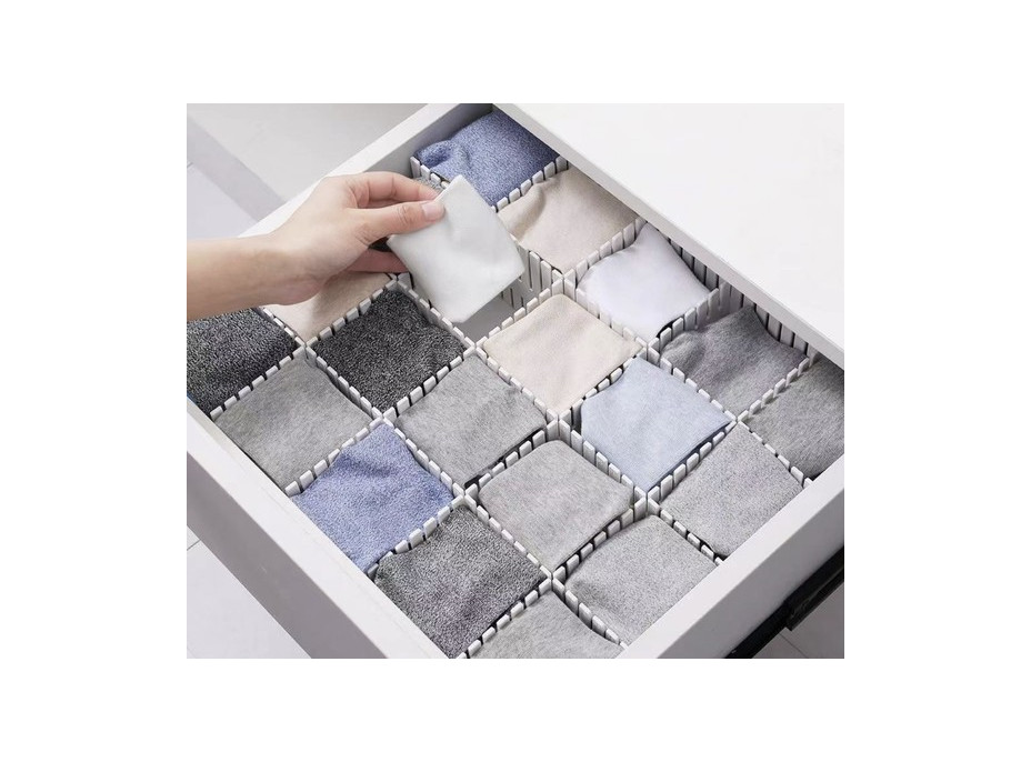 Nastavitelný organizér do zásuvky - 4ks