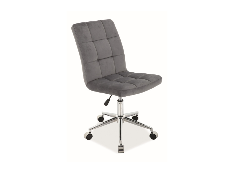 Kancelářská židle BULL - velvet - šedá