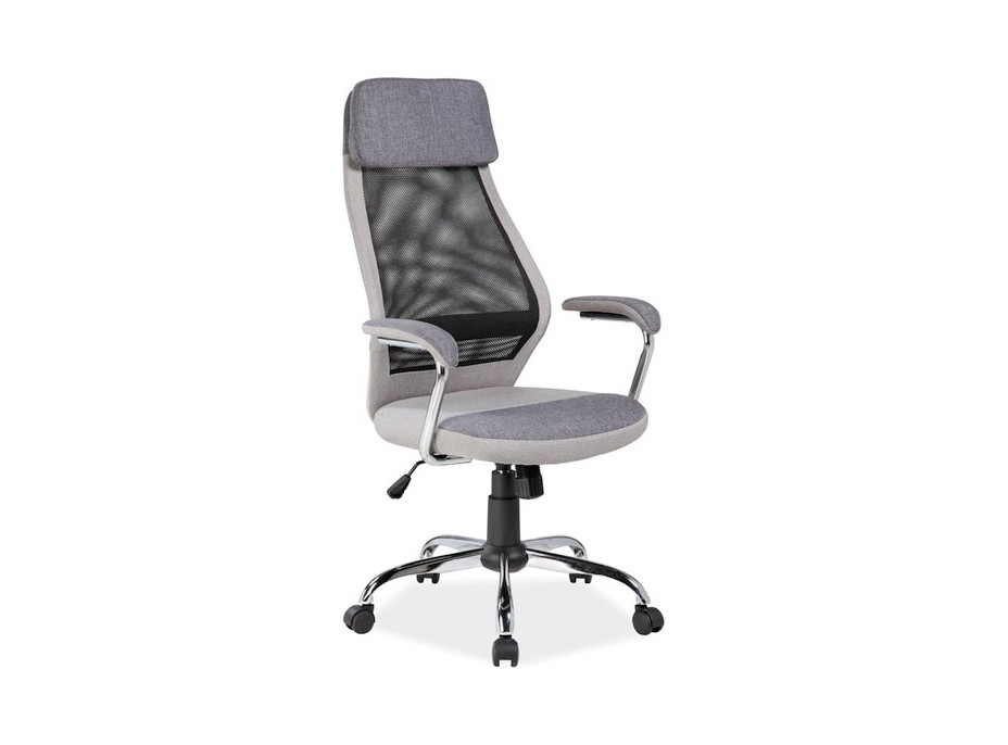 Kancelářská židle WINDER - látka - šedá/černá