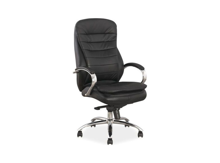 Kancelářská židle LEADER - eko kůže - černé