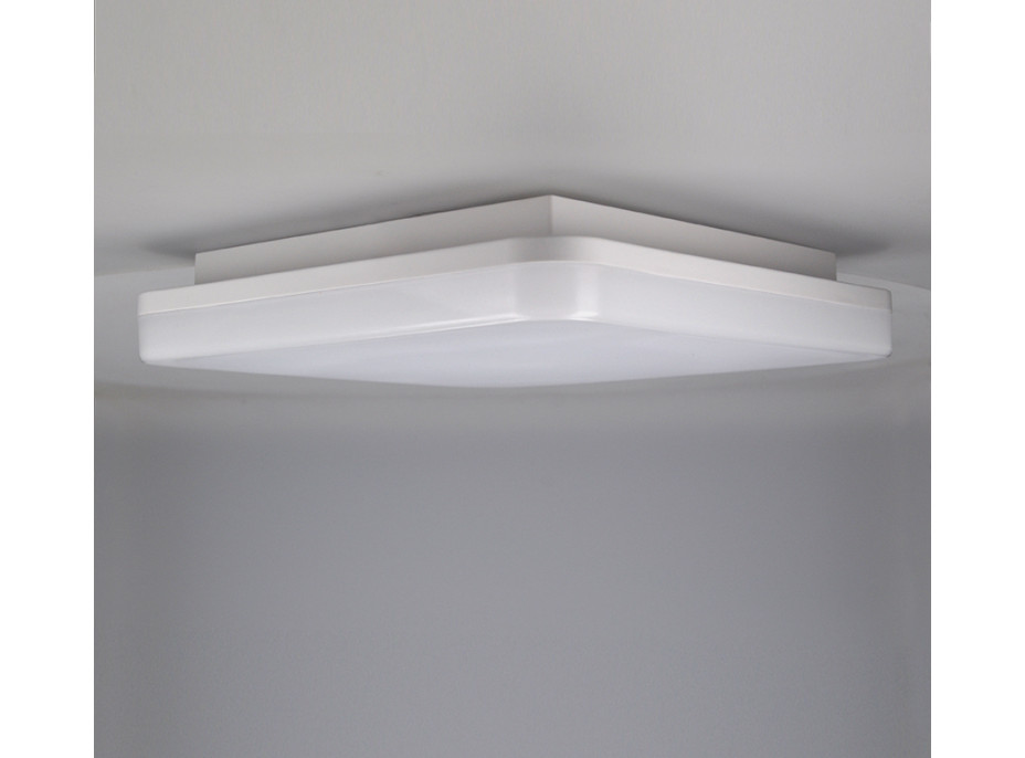 LED venkovní osvětlení, přisazené, čtvercové, IP54, 24W, 1920lm, 4000K, 28cm