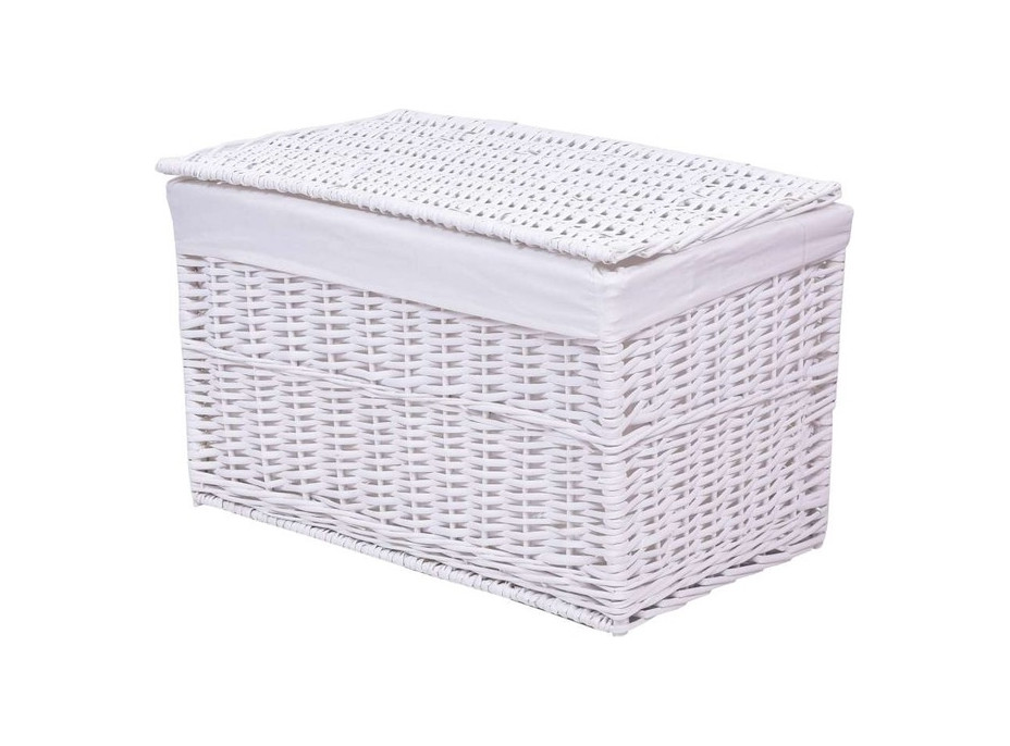 Proutěný koš - bílý 160 L