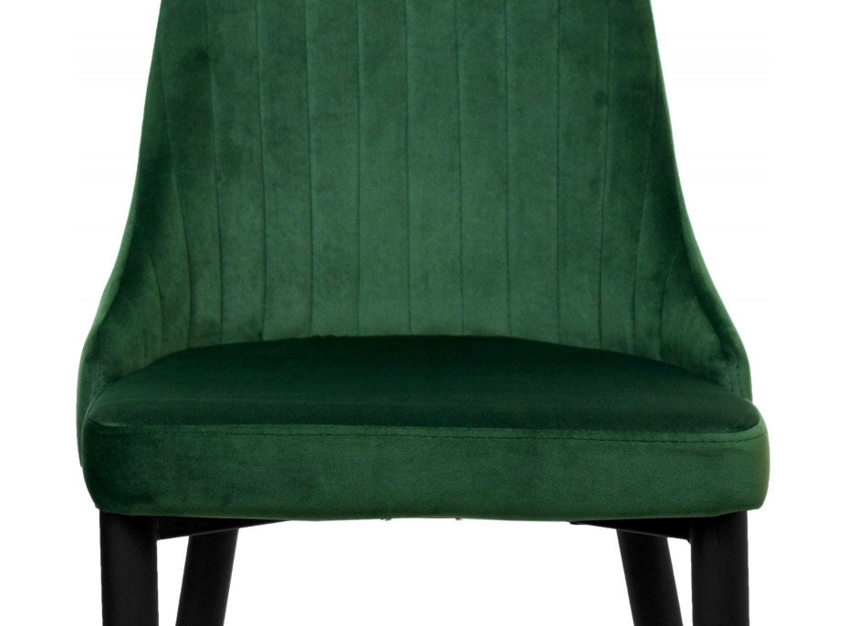 Zelená jídelní židle velvet LORIENT