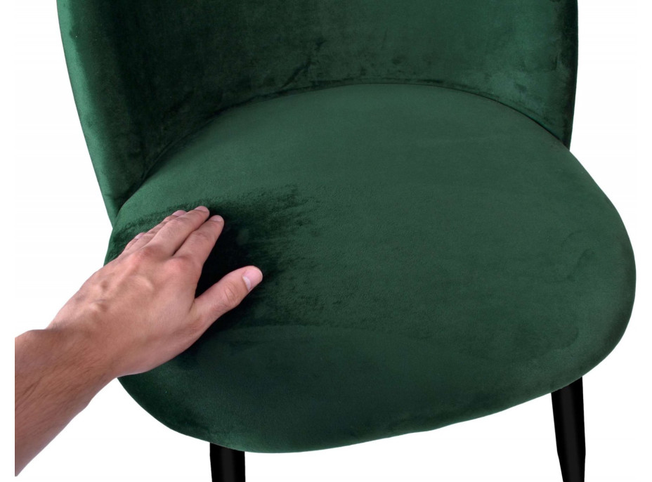 Zelená čalouněná židle K-SOUL VELVET