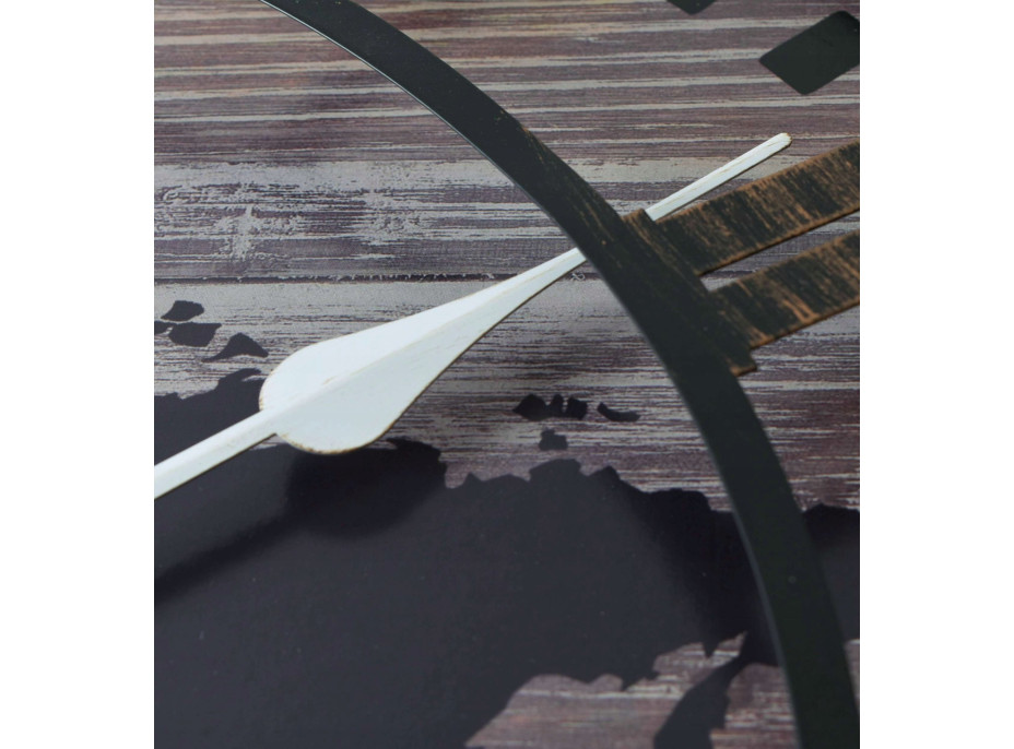 Nástěnné hodiny s mapou světa TORIL