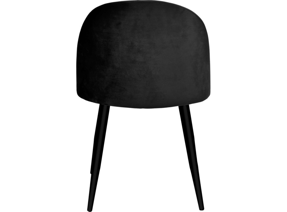 Černá čalouněná židle K-SOUL VELVET
