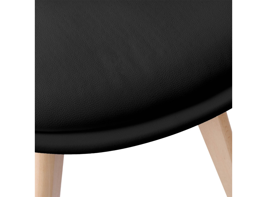 Černá židle ve skandinávském stylu K-NANTES BLACK DSW