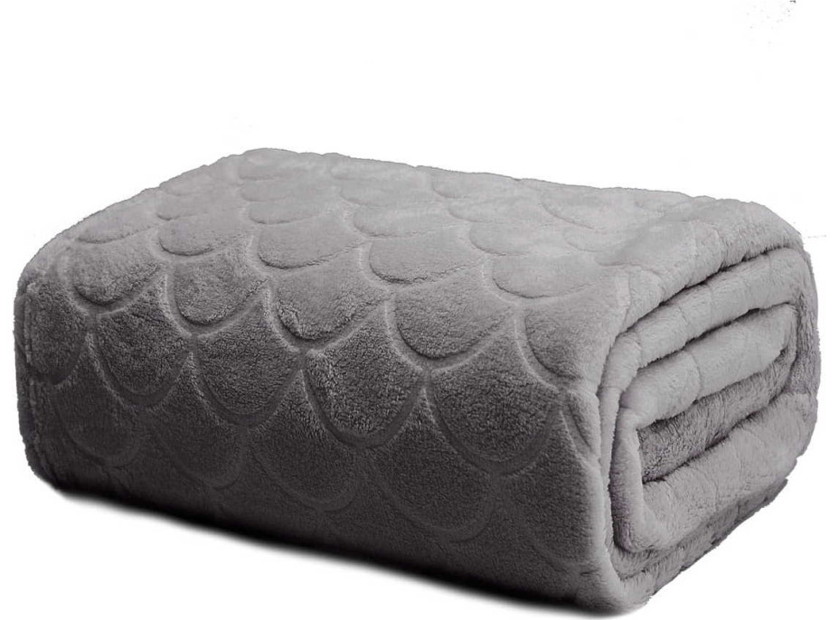 Deka PIQUE 130x160 cm - šedá