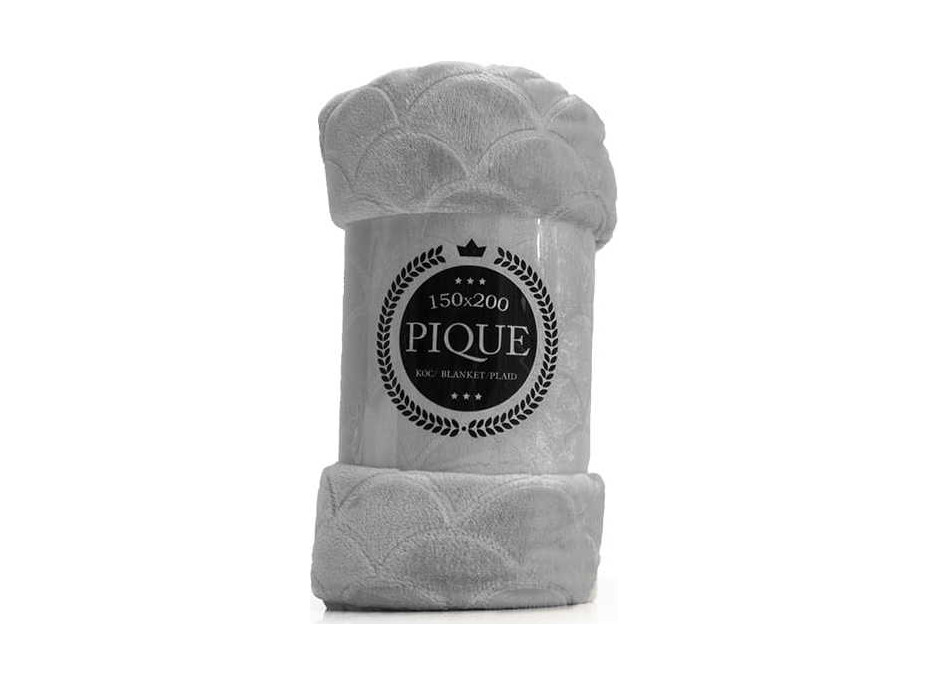Deka PIQUE 130x160 cm - šedá