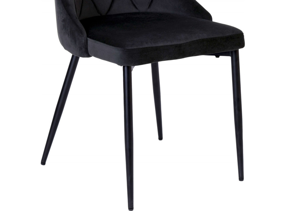 Černá čalouněná židle LINCOLN