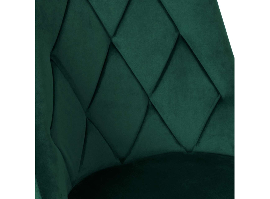 Zelená čalouněná židle LINCOLN
