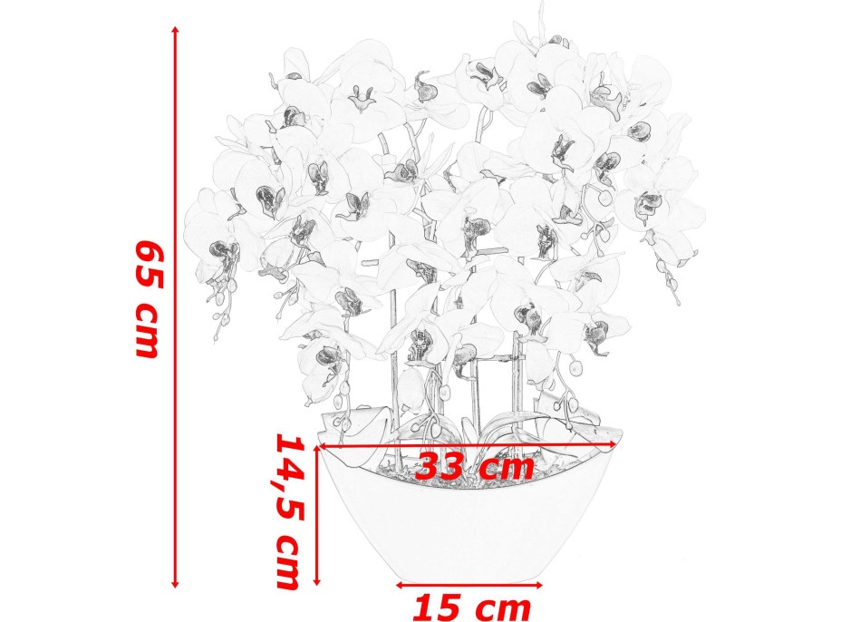 Umělá orchidej 65 cm