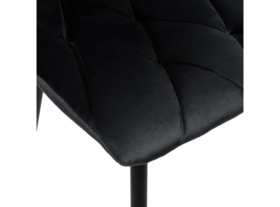 Černá čalouněná židle MADISON