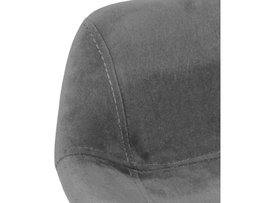 Šedá loftová barová židle SLIGO - 2 kusy