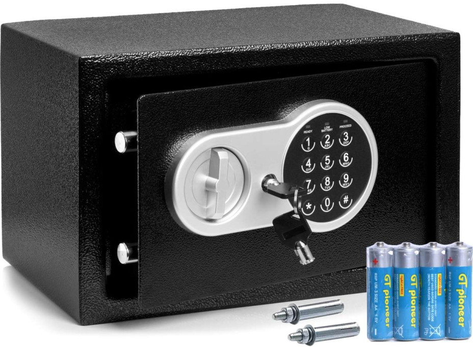 Kovový sejf s elektronickým zámkem PREMIO