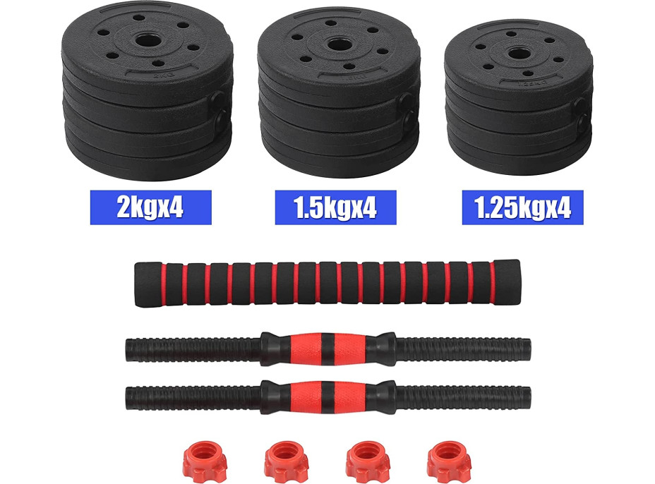 2 nakládací činky MAXIMUS 20kg