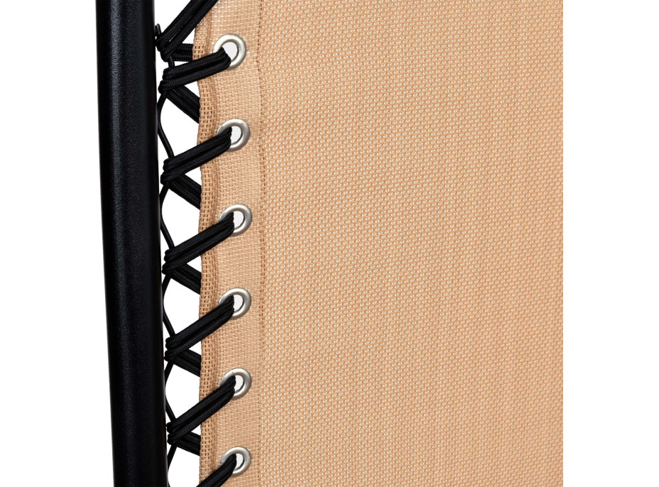 Béžové zahradní polohovací lehátko Orion