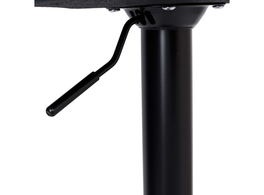 Černá barová židle ARAKO BLACK VELVET