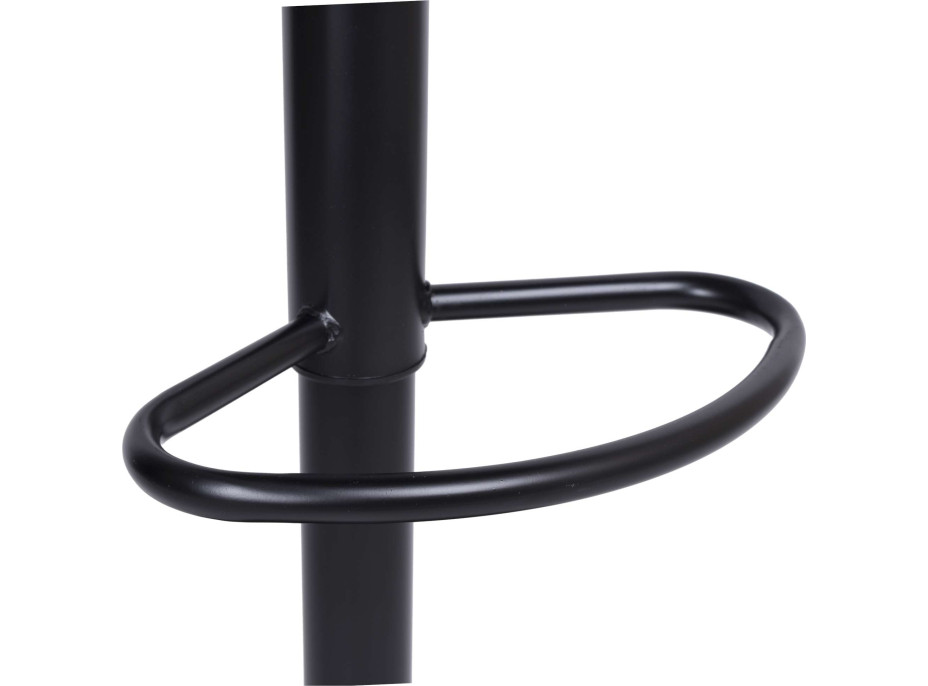 Černá barová židle ARAKO BLACK VELVET