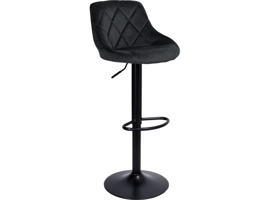 Černá barová židle CYDRO BLACK