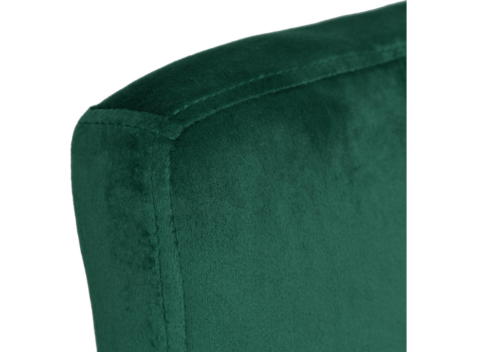 Tmavě zelená barová židle ARAKO BLACK VELVET