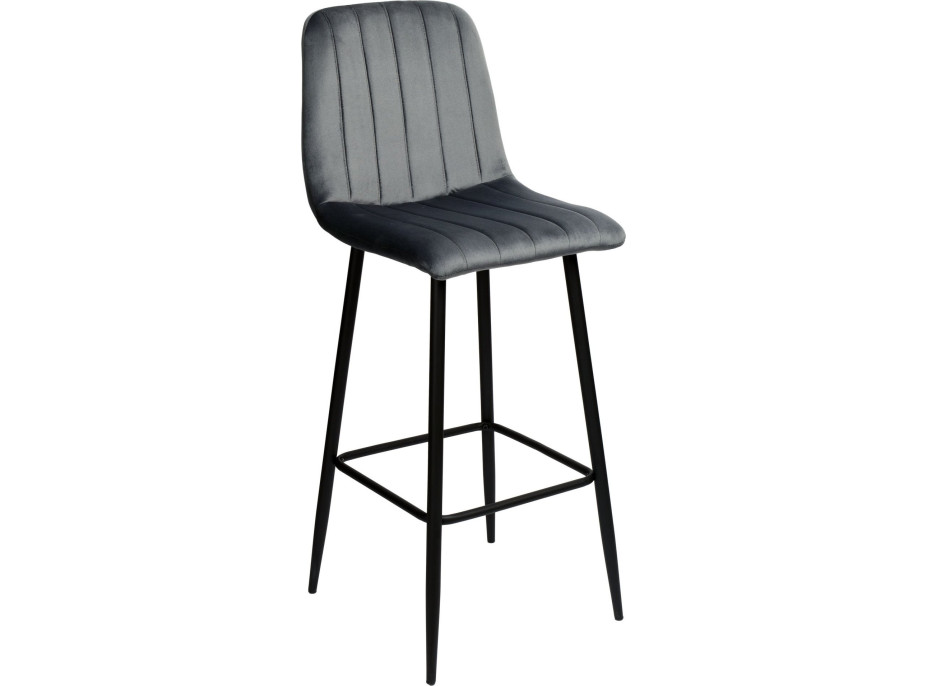 Tmavě šedá barová židle TORONTO