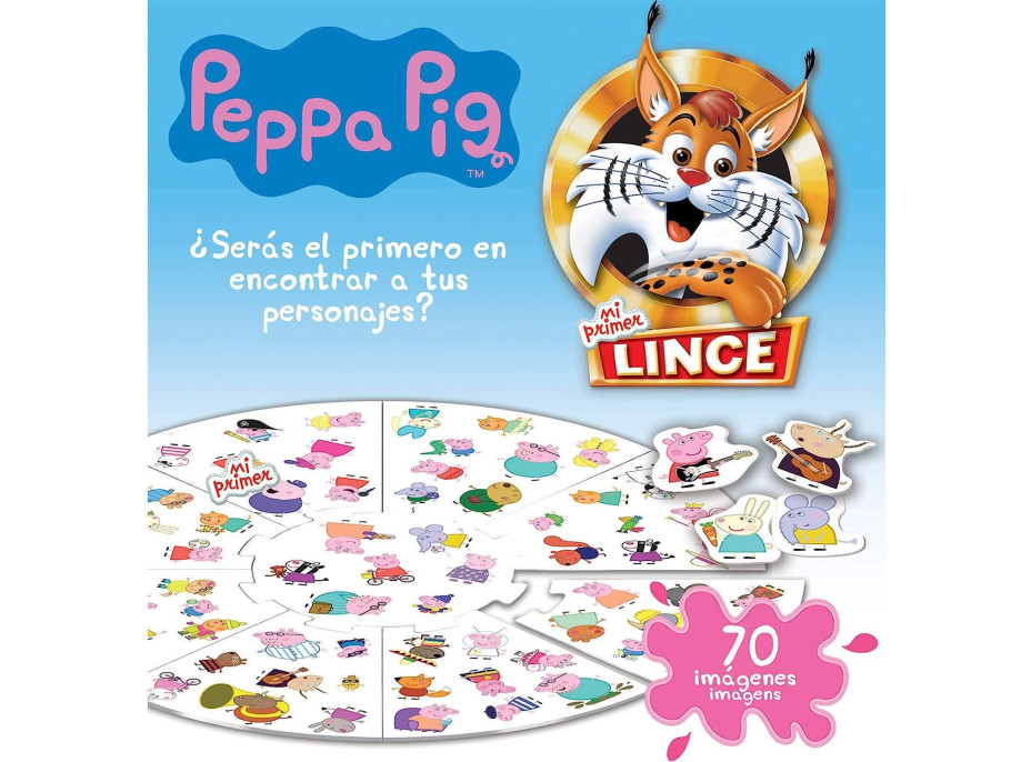 EDUCA Hra Lynx - Prasátko Peppa 70 obrázků