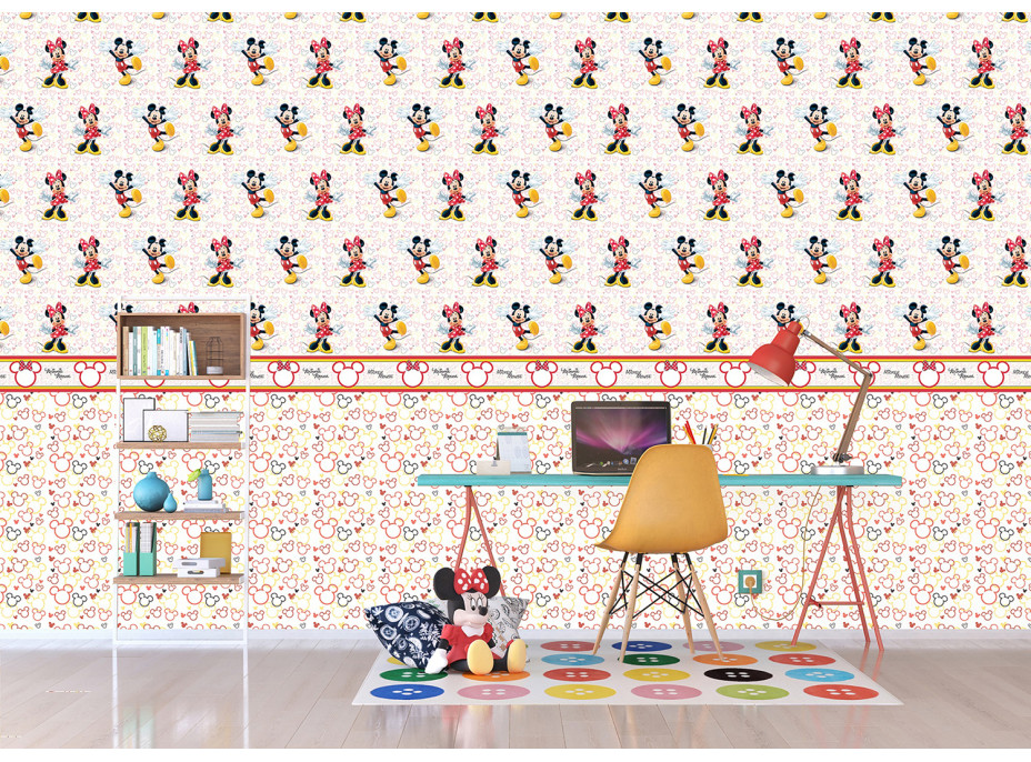 Dětská samolepící bordura DISNEY - Minnie a Mickey, 10x500 cm