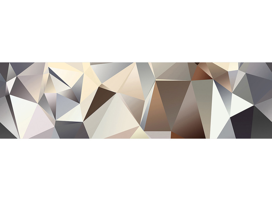 Moderní samolepící bordura - Pyramidy 3D - 14x500 cm