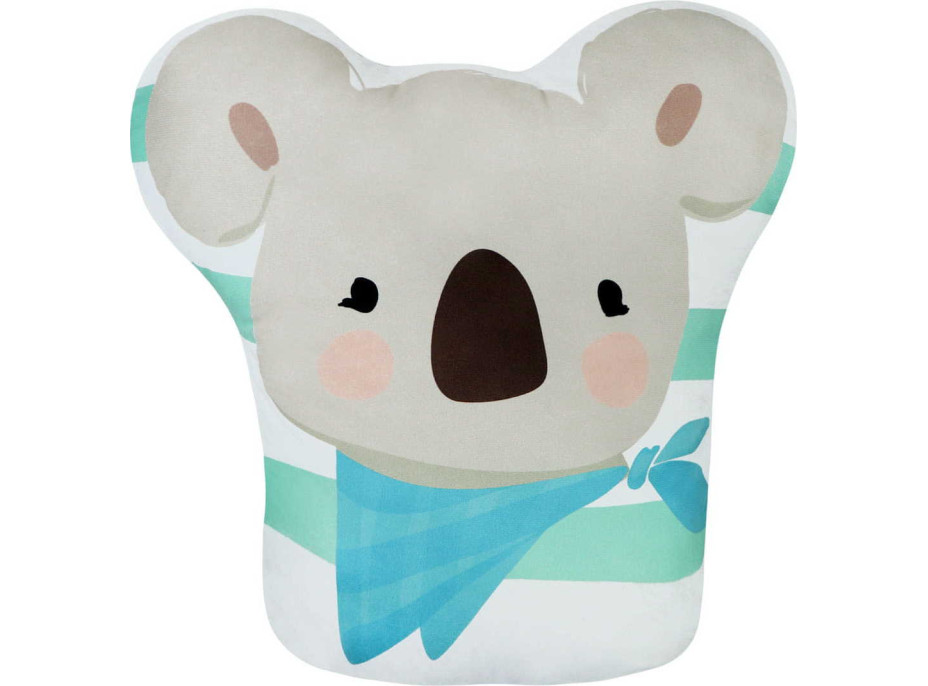 Tvarovaný polštář TEDDY BEAR Koala 38 cm - mátový