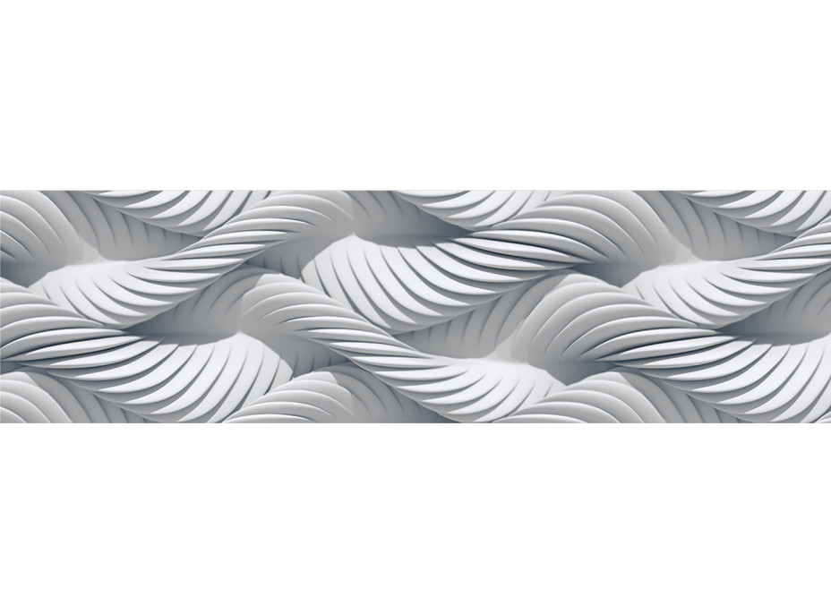 Moderní samolepící bordura - Pletená lana 3D - 14x500 cm