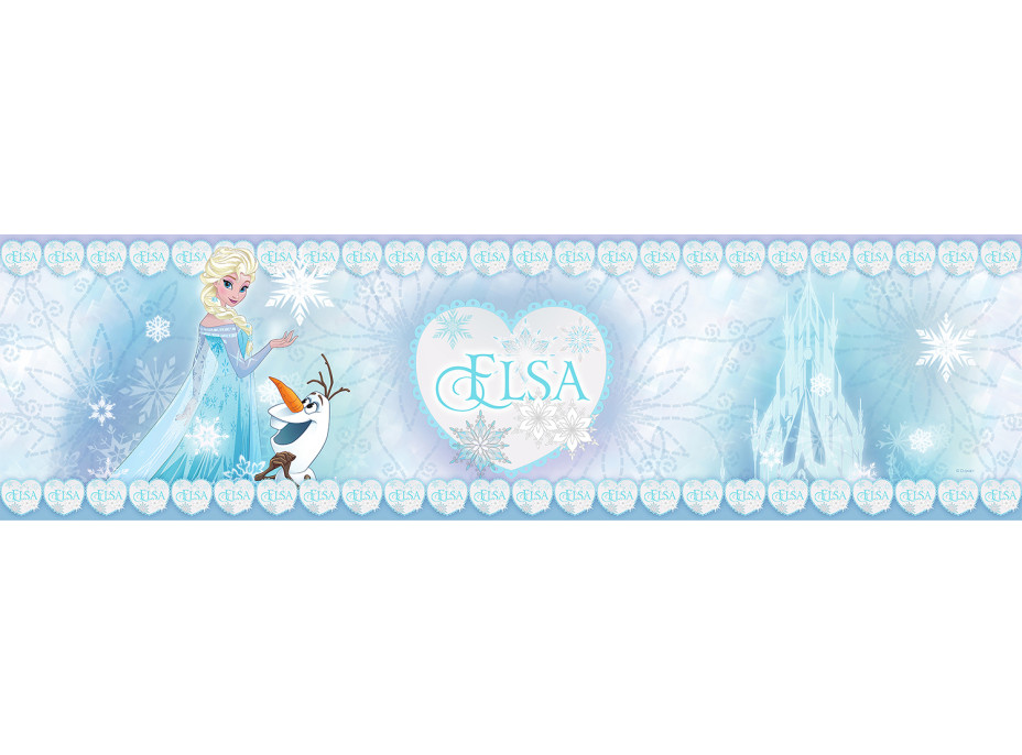 Dětská samolepící bordura DISNEY FROZEN, 14x500 cm