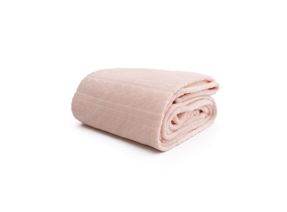 Deka přehoz LUXURY WOOL 130x160 cm - růžová