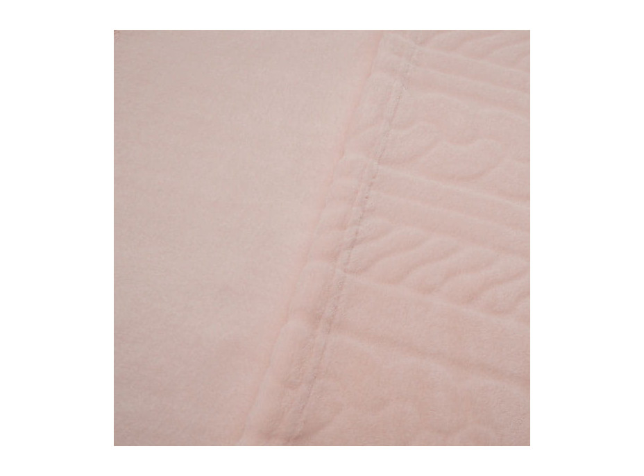 Deka přehoz LUXURY WOOL 130x160 cm - růžová