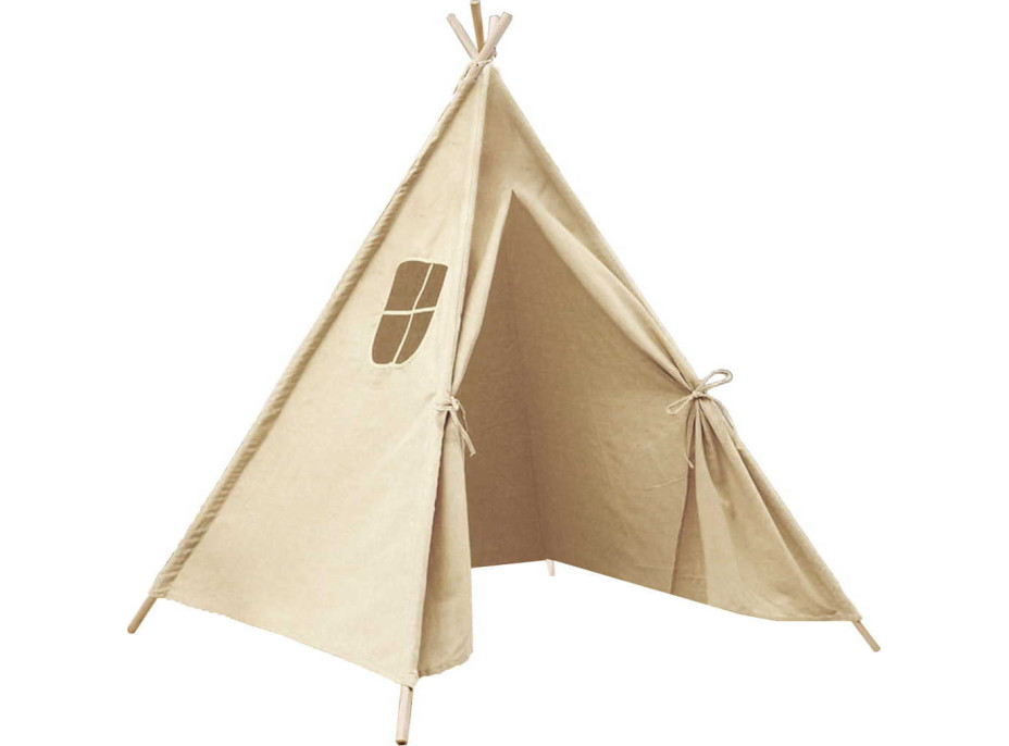 Dětský stan TEEPEE 120x120x160 cm - ecru