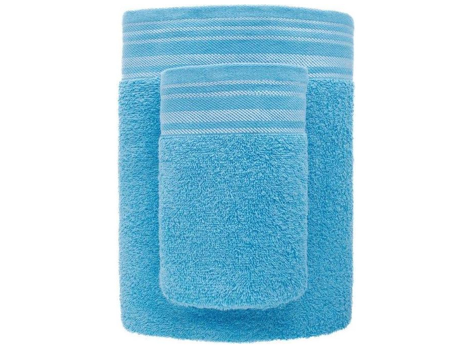 Bavlněný ručník DAVE - 50x90 cm - 400g/m2 - světle modrý