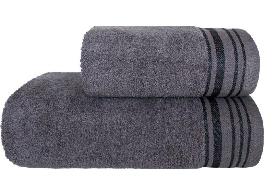 Bavlněný ručník DAVE - 50x90 cm - 400g/m2 - šedý