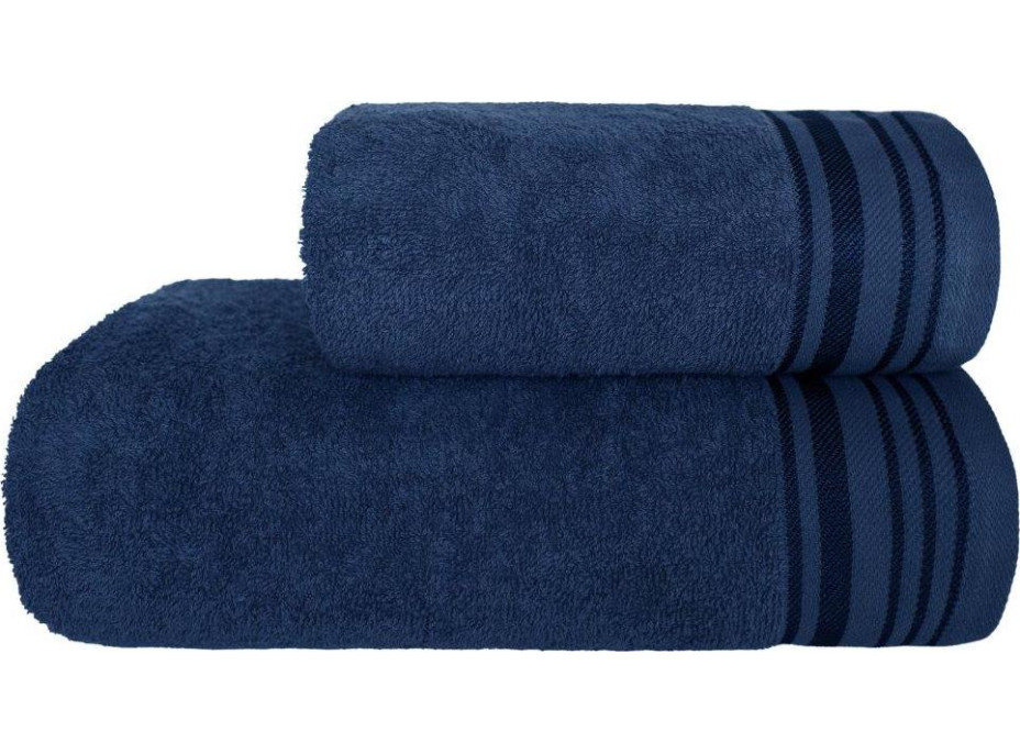 Bavlněný ručník DAVE - 50x90 cm - 400g/m2 - tmavě modrý