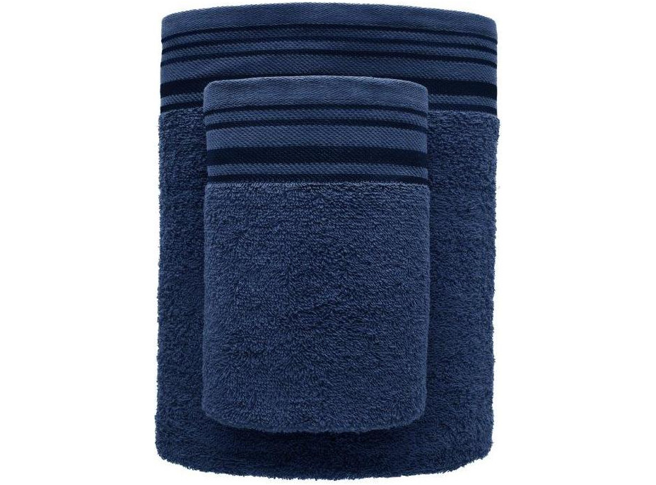 Bavlněný ručník DAVE - 50x90 cm - 400g/m2 - tmavě modrý
