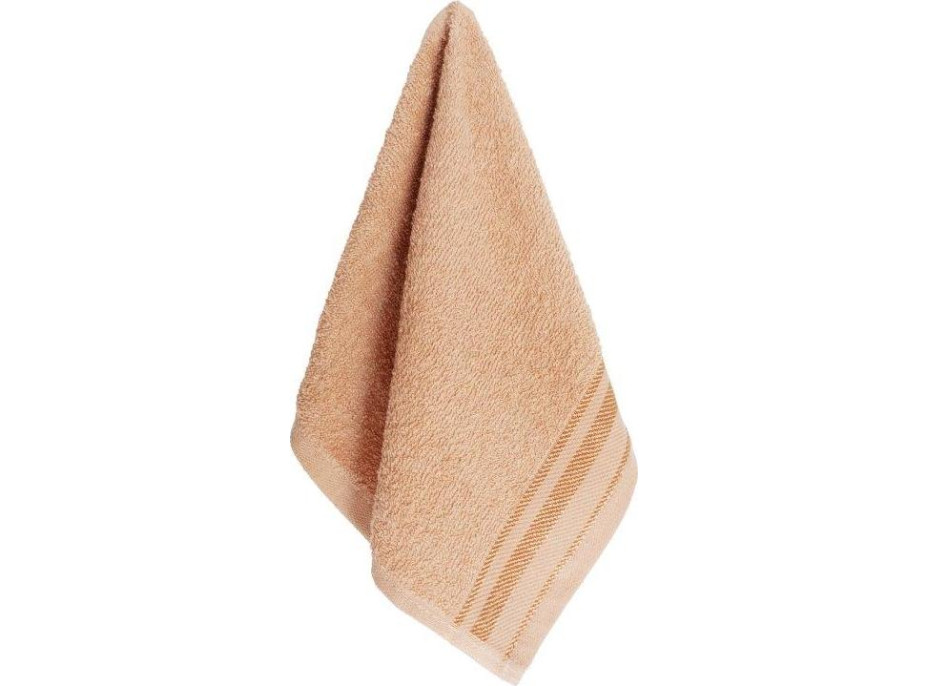 Bavlněný ručník DAVE - 30x50 cm - 400g/m2 - světle hnědý