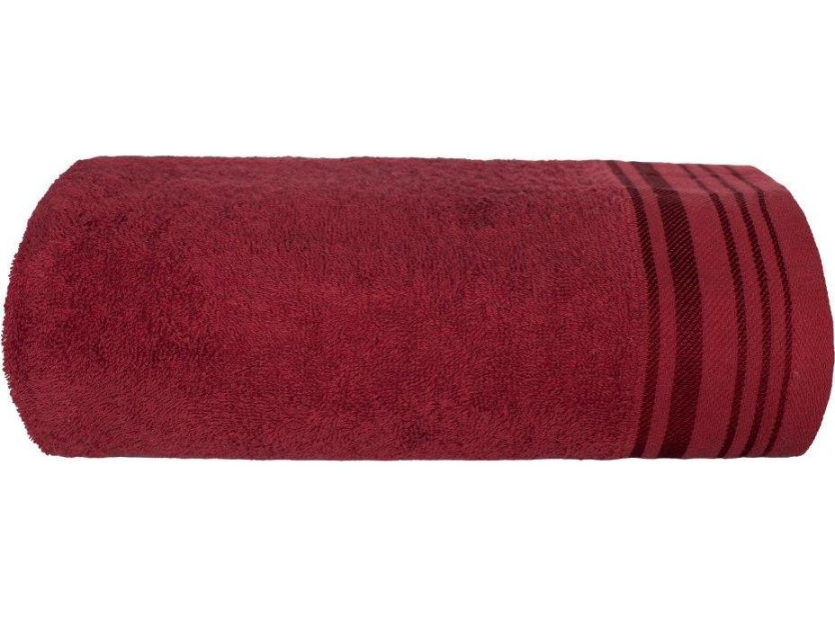 Bavlněný ručník DAVE - 70x140 cm - 400g/m2 - vínově červený