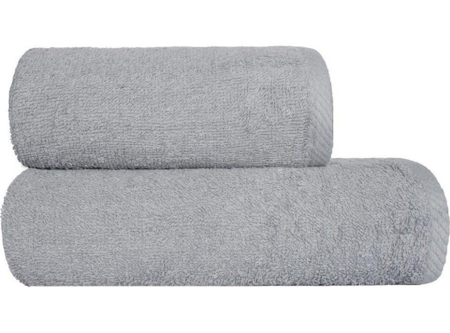 Bavlněný ručník LETO - 50x100 cm - 400g/m2 - stříbrný