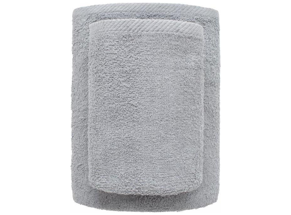 Bavlněný ručník LETO - 50x100 cm - 400g/m2 - stříbrný