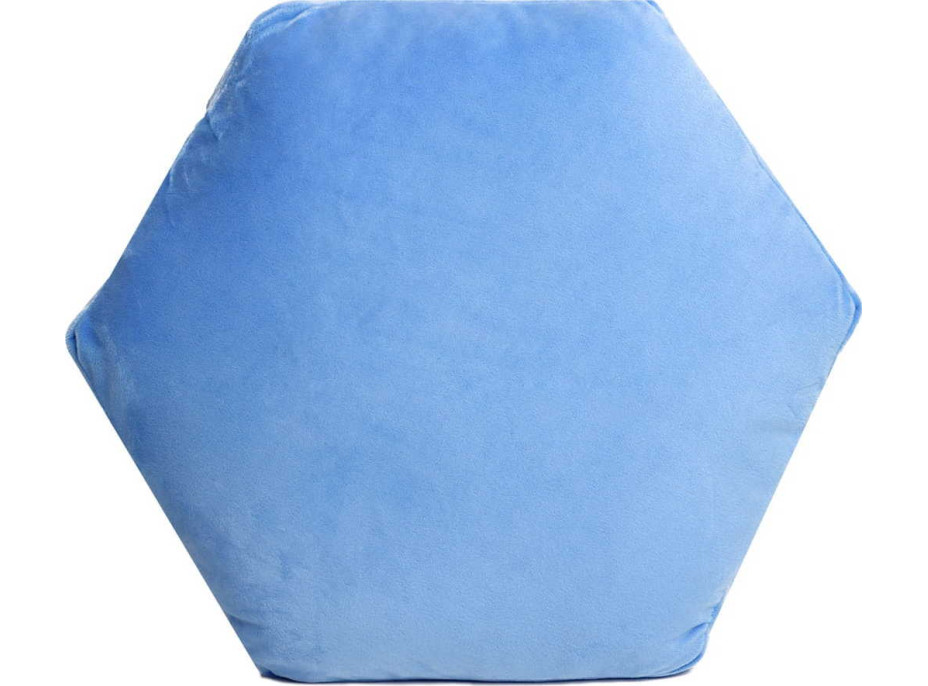 Polštář SHAPE Hexagon 38x42x12 cm - modrý